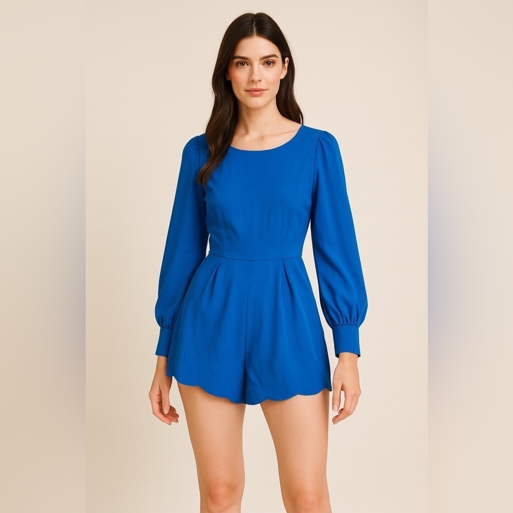 NWT ASOS one piece romper Size 2 blue woman